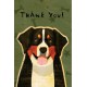 TREE FREE GREETING CARD Bernese Mountain Dog
